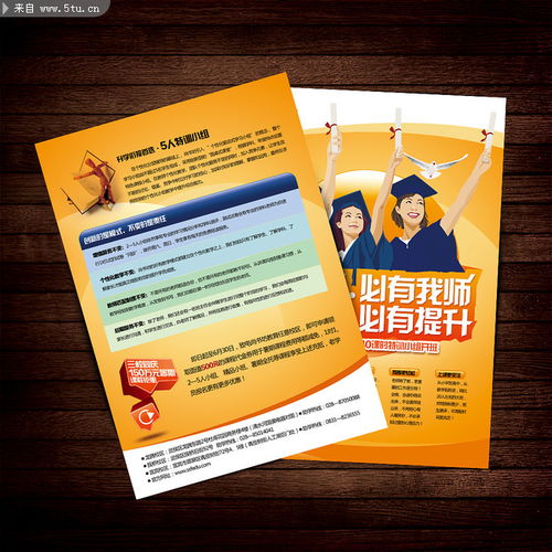 暑假培训机构招生传单模板